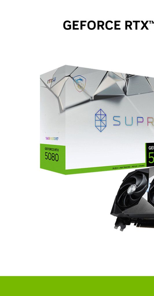 NVIDIA® Graphic Card MSI GeForce RTX™ 5080 16G SUPRIM SOC | Shopee Malaysia
