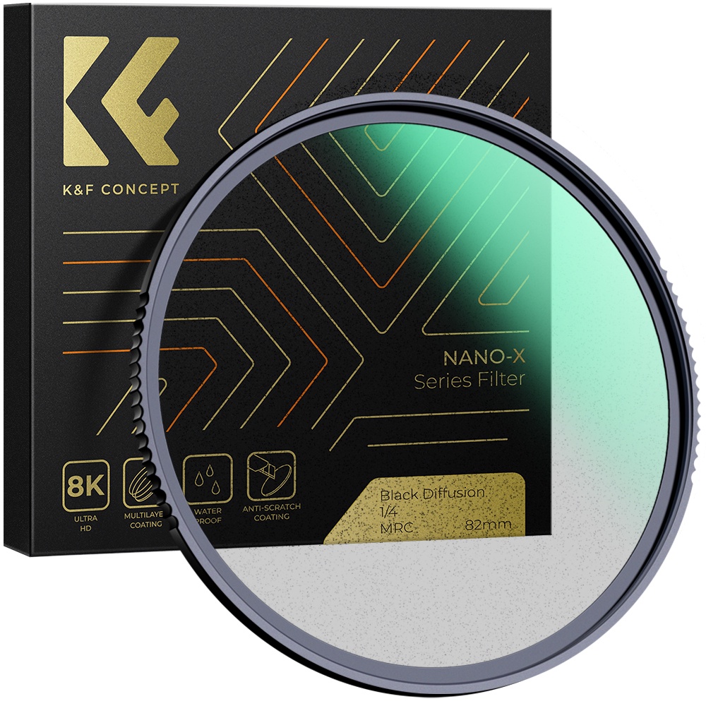 K&F Concept Diffusion Filter Ring Black Pro Mist 1/4 1/8 Filter Multi Coated 37/40.5/43/46/49/52/55/58/62/67/72/77/82mm | Shopee Philippines