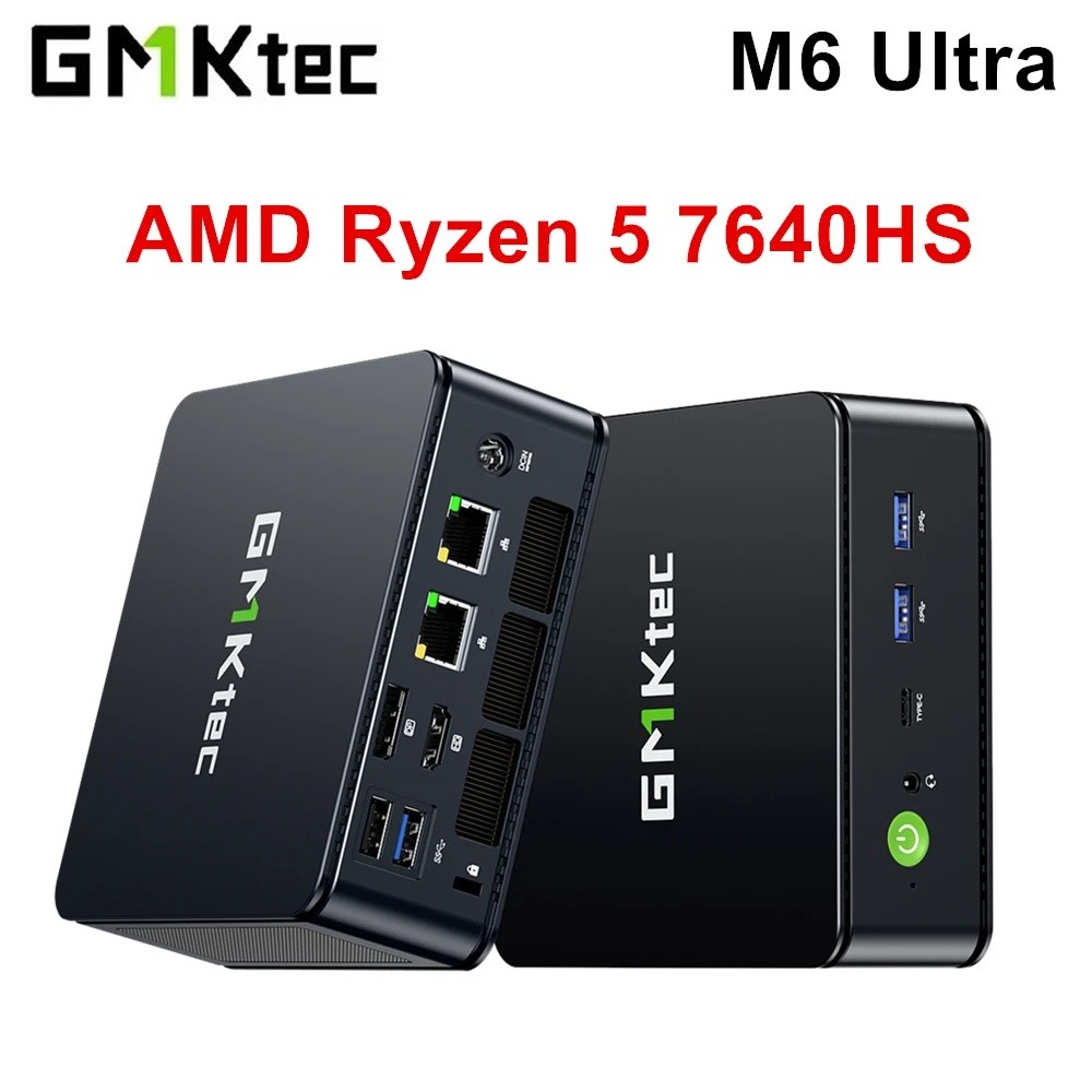 GMKtec Nucbox Gaming Mini PC M6 Ultra AMD Ryzen 5 7640HS USB4 2*DDR5 2*PCIE SSD 2*2.5G NUC Deskt JCY | Shopee Philippines