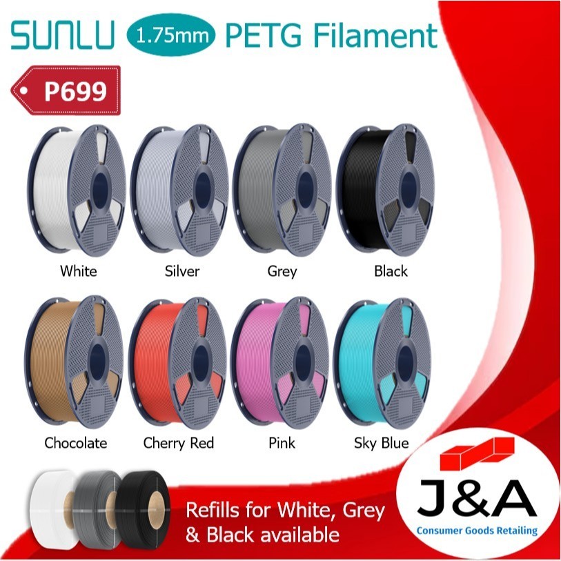 Sunlu PETG Filament 1.75mm for 3D Printing>oO](1kg@m?per/H,spool) | Shopee Philippines