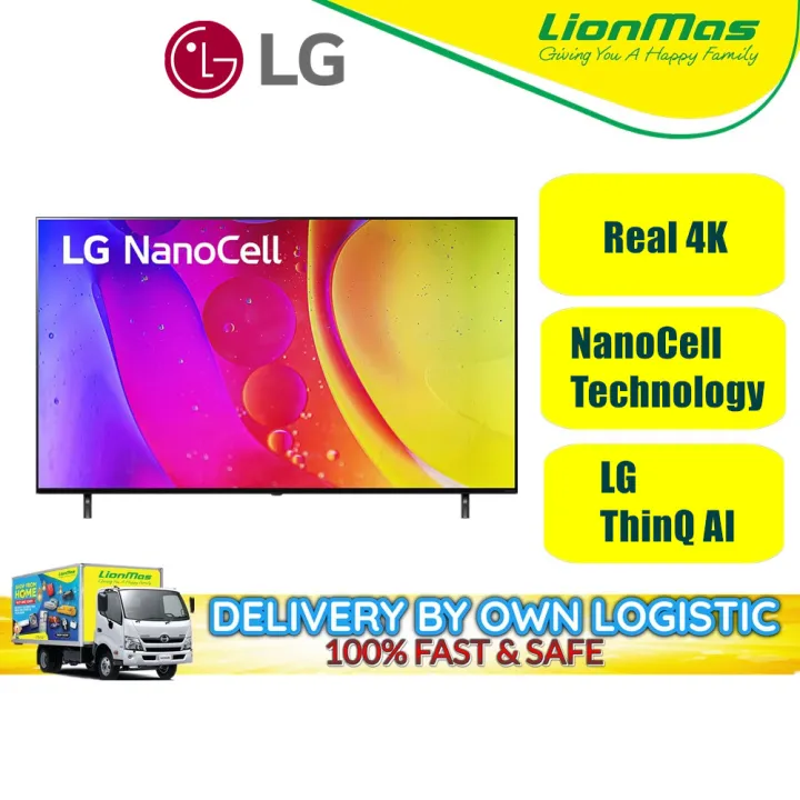 LG 65 inch NANO80 4K Smart NanoCell TV 65NANO80SQA with AI ThinQ® | Lazada Malaysia
