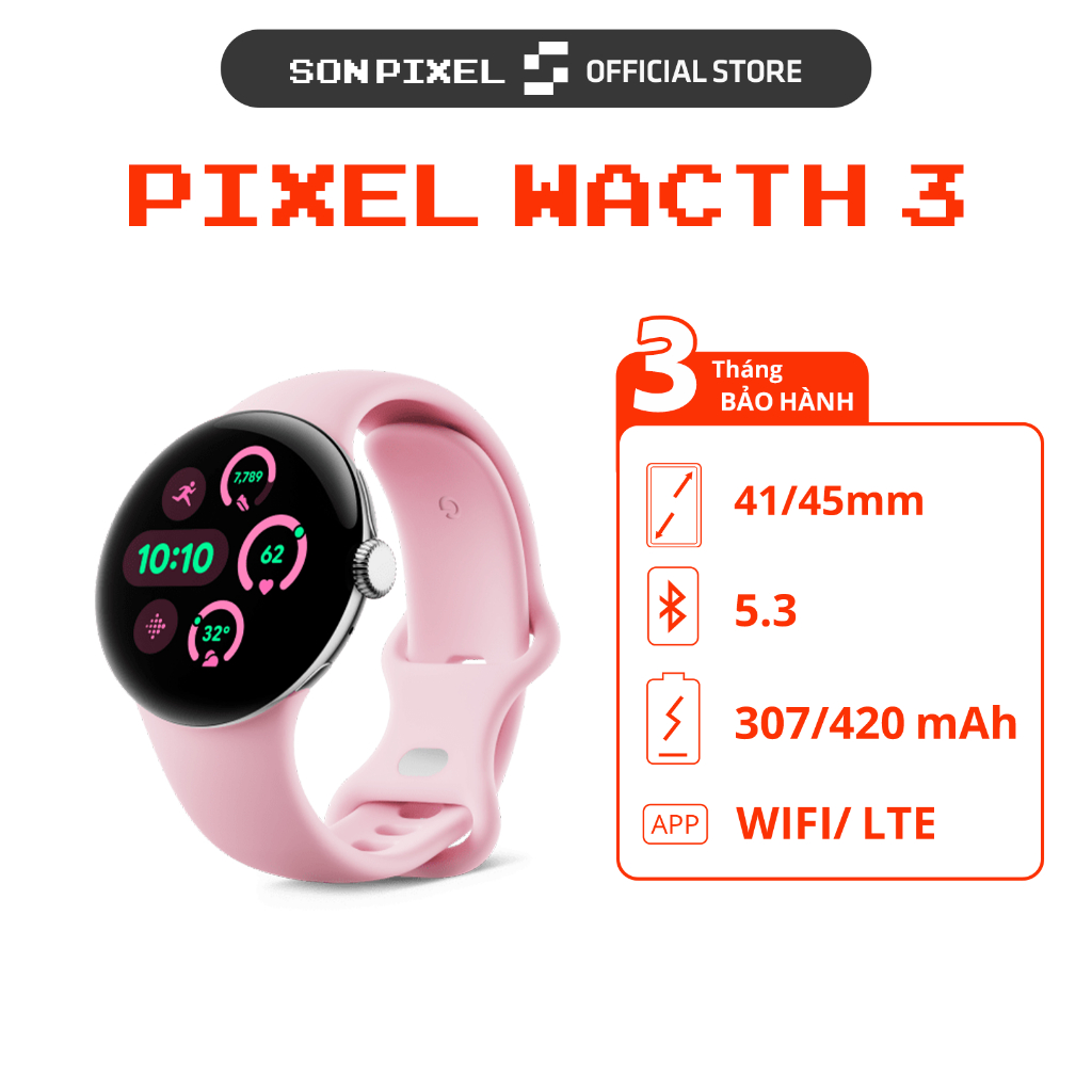 Google Pixel Watch 3, Đồng Hồ Thông Minh Thế Hệ Thứ 3 Từ Google, SonPixel. | Shopee Việt Nam