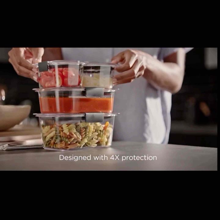 Rubbermaid Brilliance 12-Piece Food Storage Containers Set | Lazada Philippines