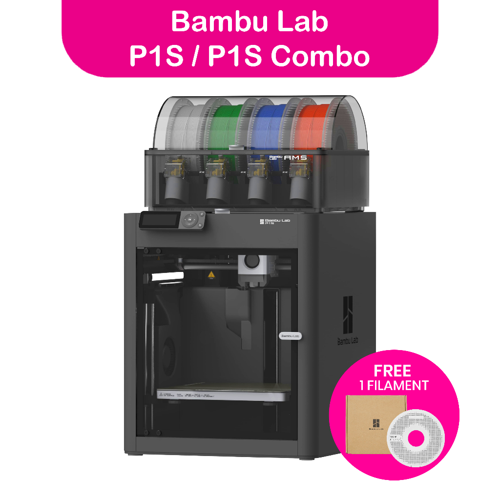 Bambu Lab P1S / P1S Combo 3D Printer with FREE 1 Spool Filament | Shopee Philippines
