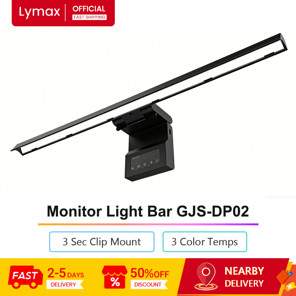 Thanh đèn màn hình USB LYMAX GJS-DP02 Chế độ nhiệt độ 3 màu Bảo vệ mắt Đèn màn hình cảm ứng | Shopee Việt Nam