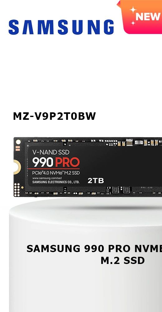 Samsung 990 PRO NVMe M.2 SSD 2TB - MZ-V9P2T0BW | Shopee Malaysia