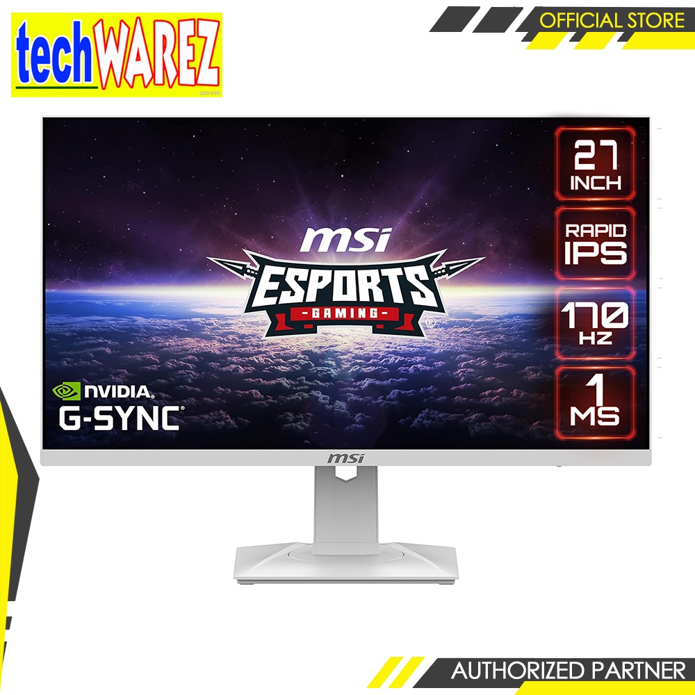 MSI G274QRFW Monitor - 27-inch Gaming QHD 1440p Rapid IPS 1ms 170Hz G-Sync HDR Ready Color: White | Shopee Philippines