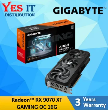 GIGABYTE AMD RX 9070 XT GAMING OC 16G GDDR7 / RX 7800 XT GAMING OC 16GB DDR6 GRAPHICS CARD ( GV-R78XTGAMING OC-16GD )