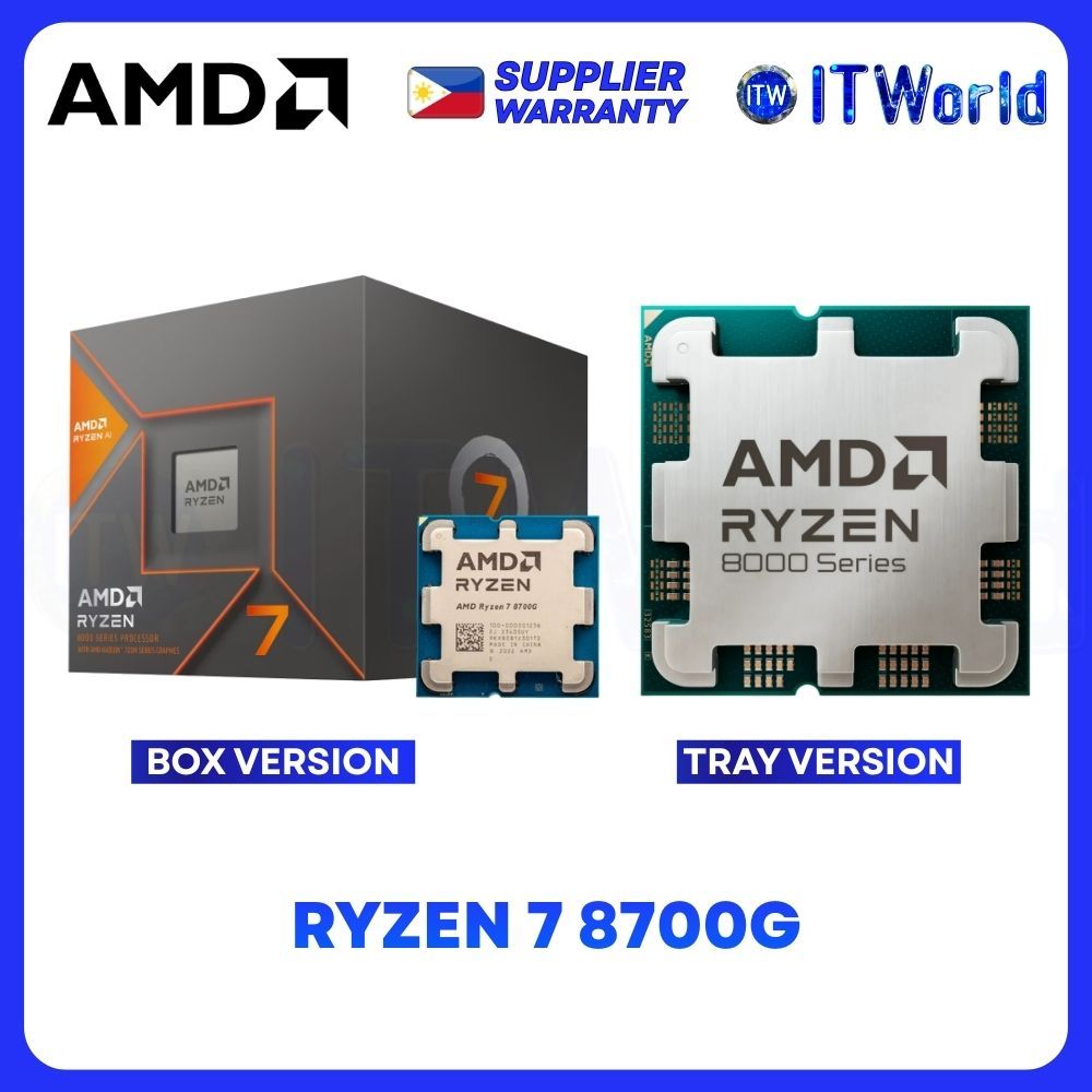 AMD Ryzen 7 8700G Desktop Processor - 8 Cores / 16 Threads / Up to 5.1GHz / Radeon 780M iGPU / AM5 | Shopee Philippines