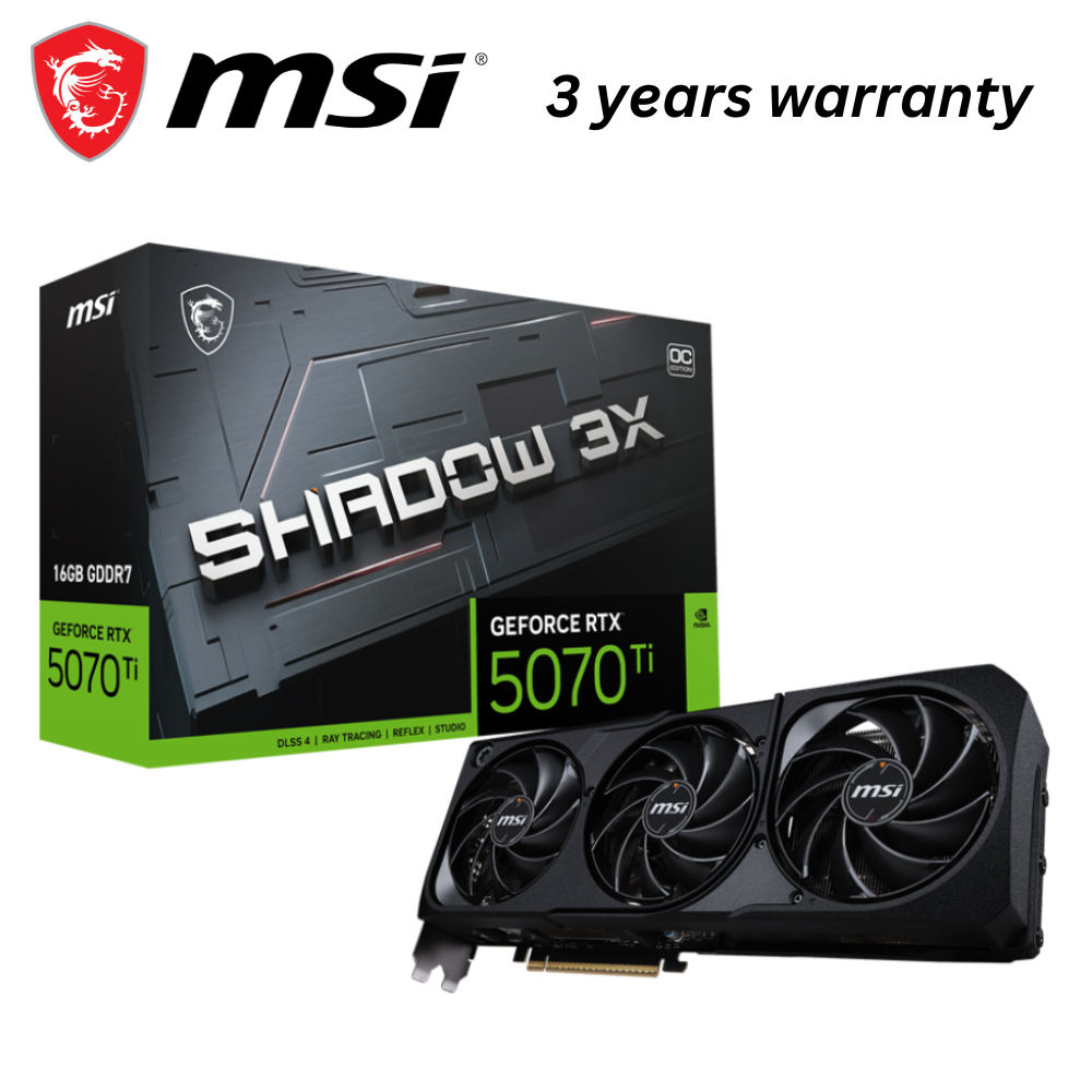 MSI RTX 5070 Ti 16GB GDDR7 Shadow 3X OC Geforce Graphic Card | Shopee Philippines