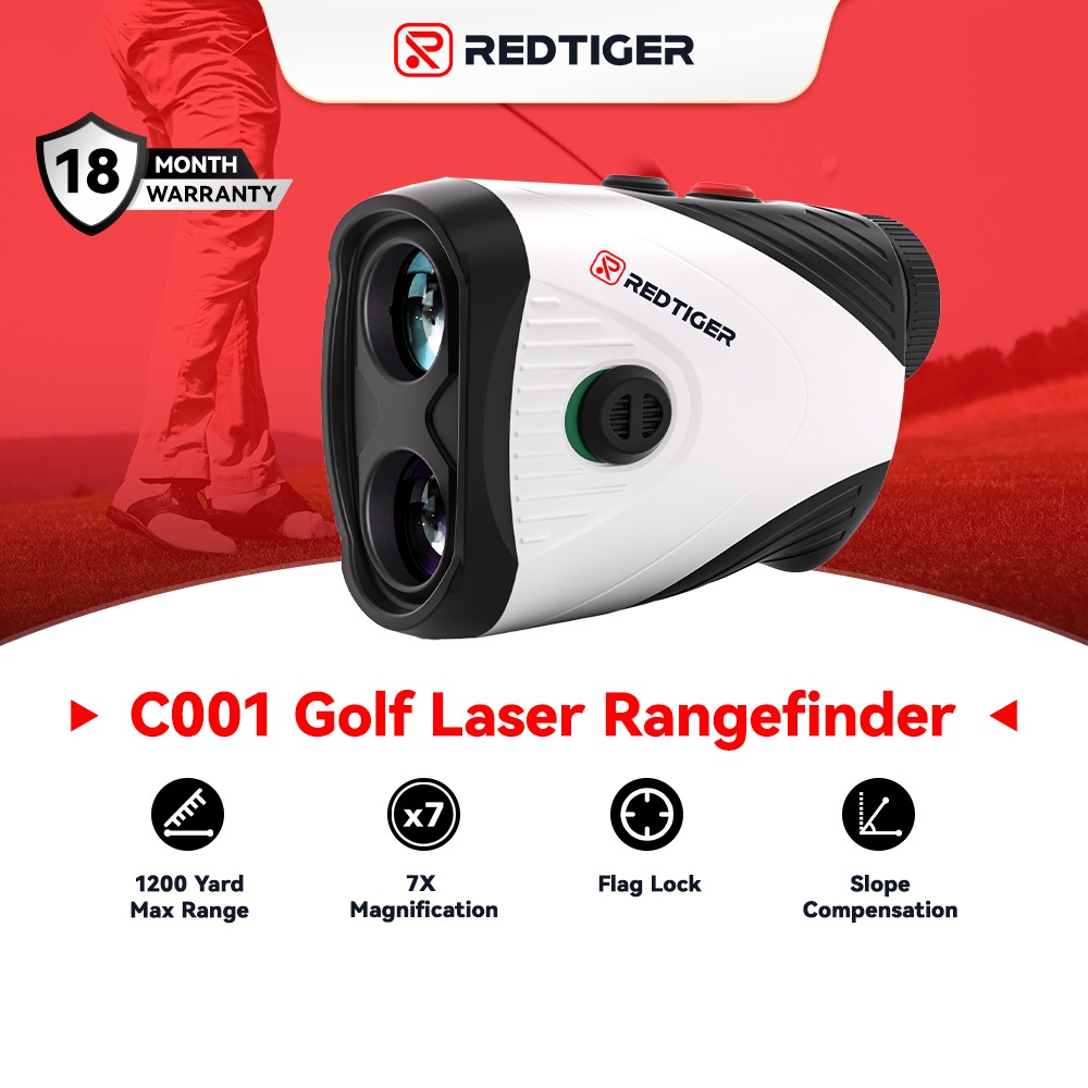REDTIGER Golf Rangefinder with Slope, 1200 Yards, 7X Magnification, Rechargeable Range Finder | Shopee Philippines