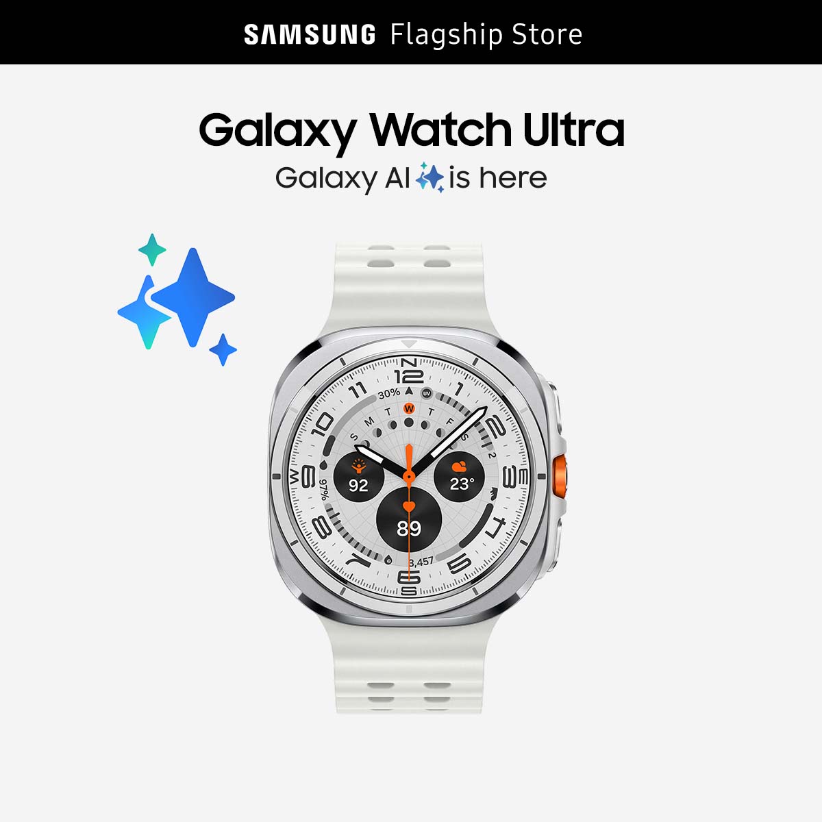 Đồng hồ thông minh Samsung Galaxy Watch Ultra Galaxy AI thiết kế từ Titan 47mm LTE