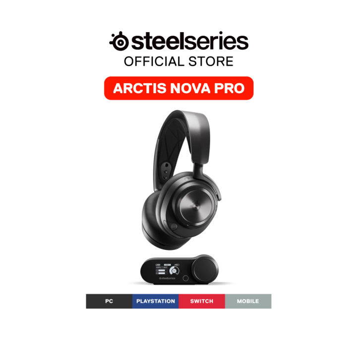 SteelSeries Arctis Nova Pro Multi-System Connect Wireless Gaming Headset Black (61520) | Lazada Philippines