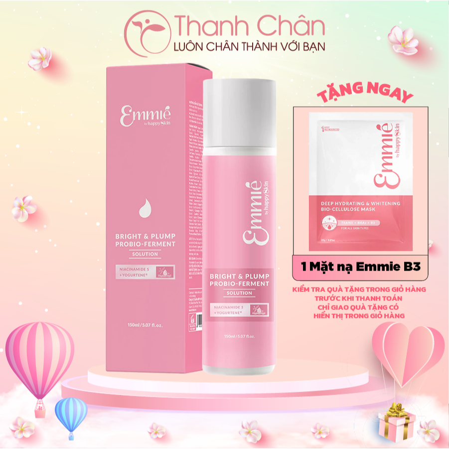 Nước dưỡng da Emmie By Happy Skin Bright & Plump Probio Ferment Solution 150ml | Shopee Việt Nam