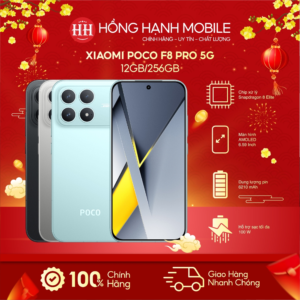 Điện Thoại Xiaomi POCO F8 Pro 5G 12GB/256GB - Hàng Chính Hãng | Shopee Việt Nam