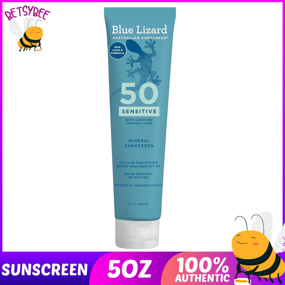 BLUE LIZARD Sensitive Mineral Sunscreen SPF 50+ Broad Spectrum Water Resistant Smart Cap 5 fl oz | Shopee Philippines