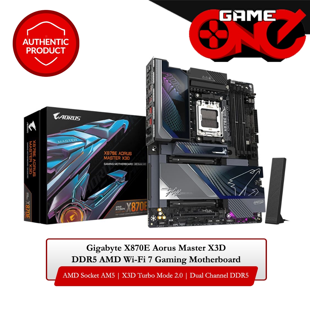 Gigabyte X870E Aorus Master X3D DDR5 AMD Wi-Fi 7 Gaming Motherboard | Shopee Philippines