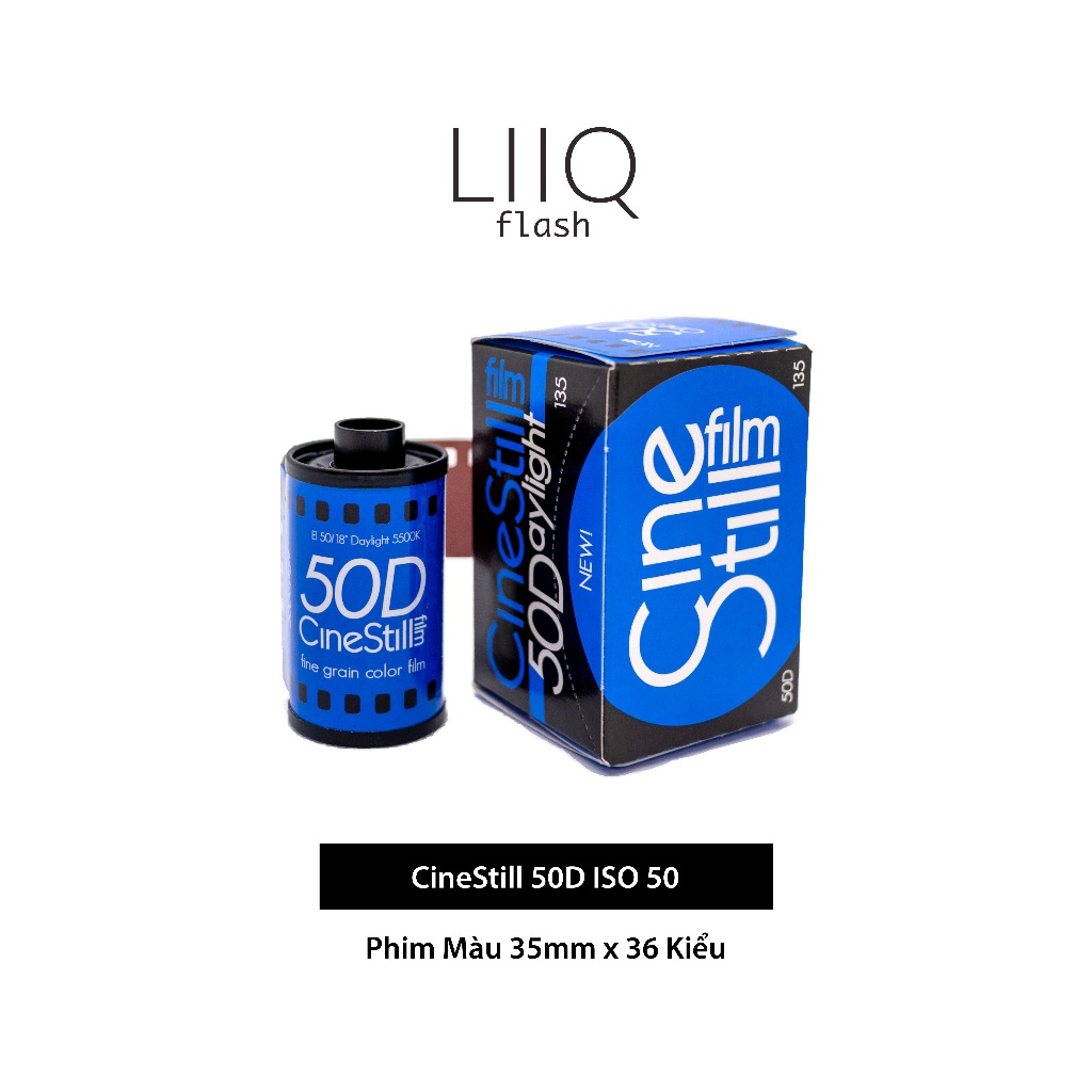 Phim CineStill 50D ISO 50, Màu Color, 135/35mm x 36 Kiểu, Out Date Nhẹ Cho Máy Chụp Ảnh Film - LIIQ Flash | Shopee Việt Nam