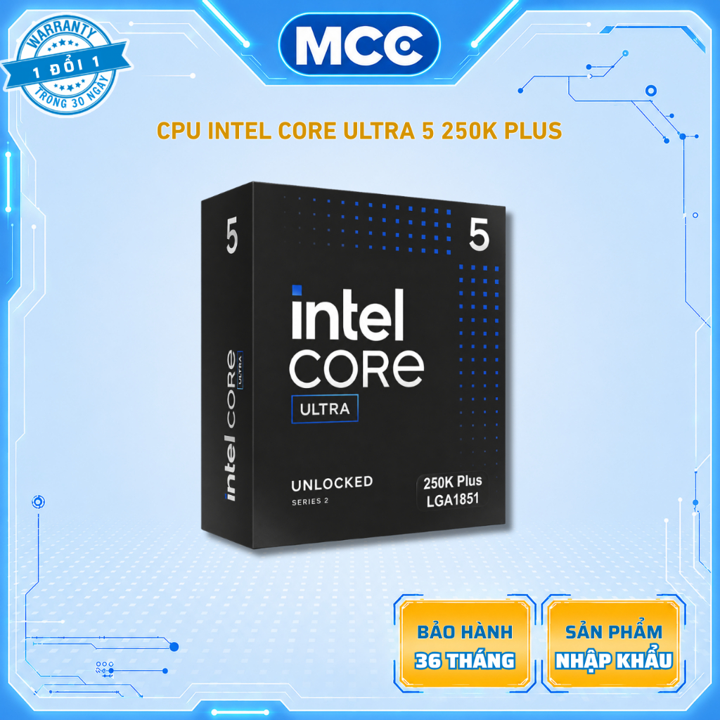 CPU Intel Core Ultra 5 250K / 250KF Plus BOX ( Full VAT ) | Shopee Việt Nam