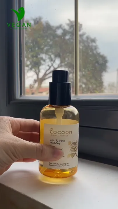 Dầu tẩy trang hoa hồng Cocoon 140ml làm sạch da chuyên sâu - 100% VEGAN - Mỹ phẩm thuần chay | Lazada Việt Nam