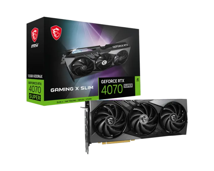 MSI RTX 4070 SUPER 12G GAMING X SLIM GRAPHIC CARD | Lazada Malaysia