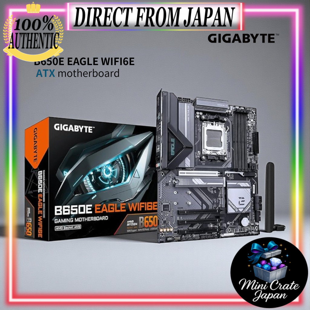 GIGABYTE B650E EAGLE WIFI6E ATX motherboard– AMD AM5 / DDR5 / PCIe 5.0 / WiFi 6E / 2.5GbE | Shopee Philippines