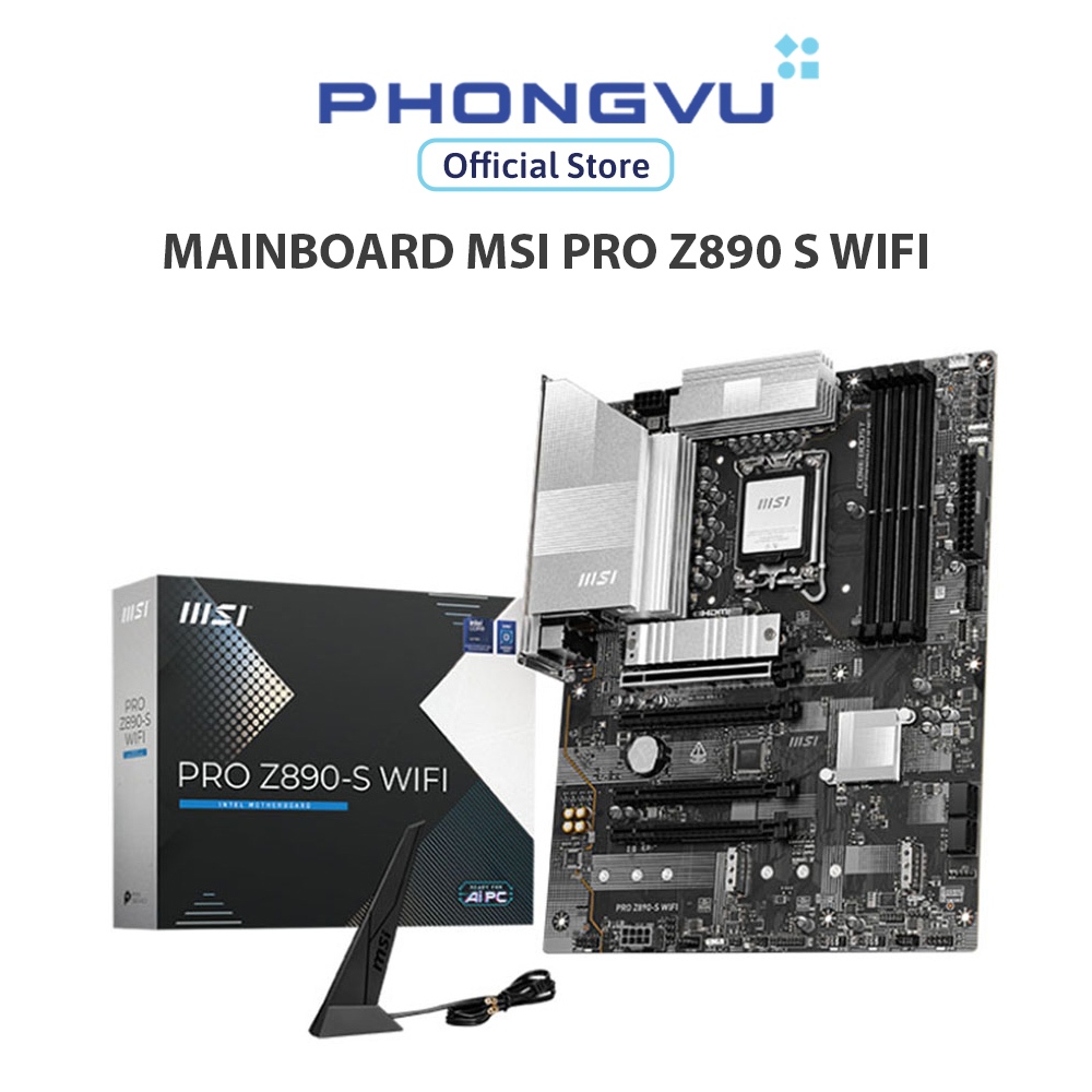 Mainboard MSI PRO PRO Z890 S | DDR5 - Wifi 7 - Bảo hành 36 tháng | Shopee Việt Nam