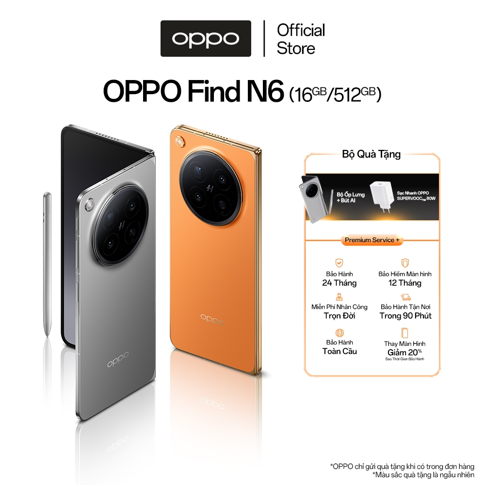 Điện thoại OPPO FIND N6 16GB/512GB - AI Master FOLD | Shopee Việt Nam