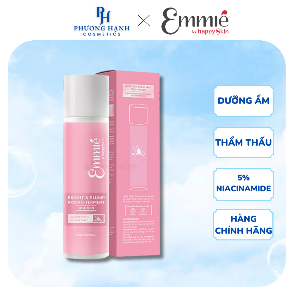 Nước Thần Emmie By Happyskin Bright & Plump Probio Ferment Solution Dưỡng Sáng 150ml | Shopee Việt Nam