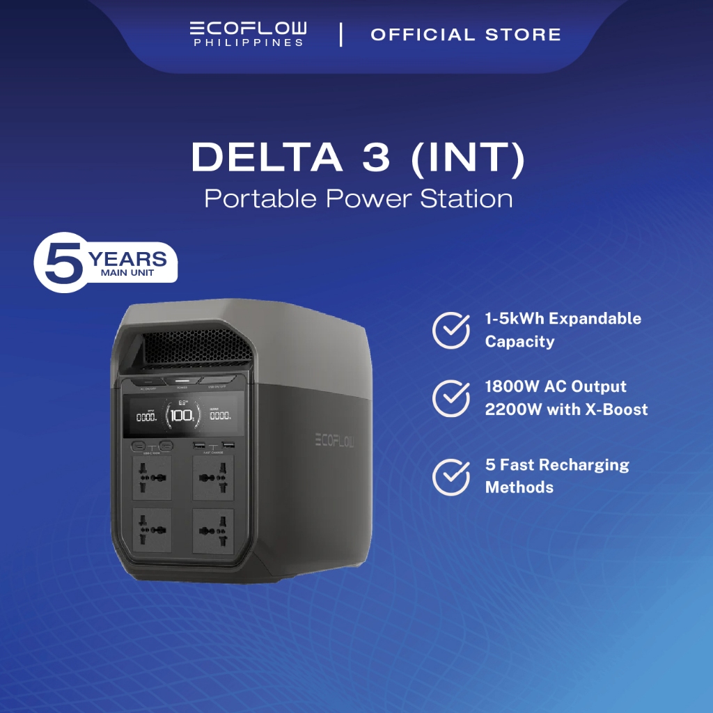 EcoFlow DELTA 3 Portable Power Station | EcoFlow PH | Shopee Philippines