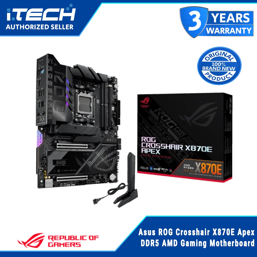 Asus ROG Crosshair X870E Apex DDR5 AMD Gaming Motherboard | Shopee Philippines