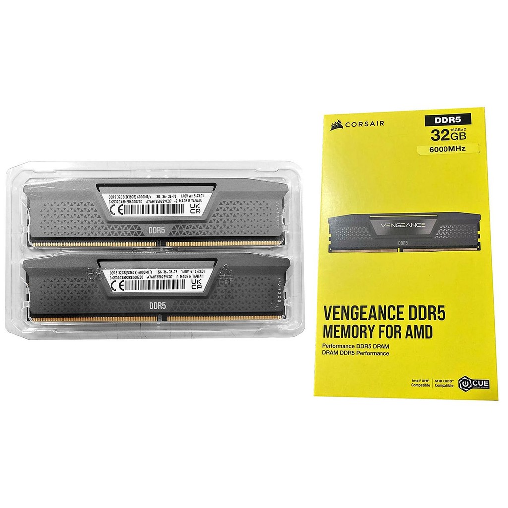 Corsair VENGEANCE 32GB (2x16GB) DDR5-6000 CL30 Memory Kit (Gray), CMK32GX5M2B6000Z30 | Shopee Philippines