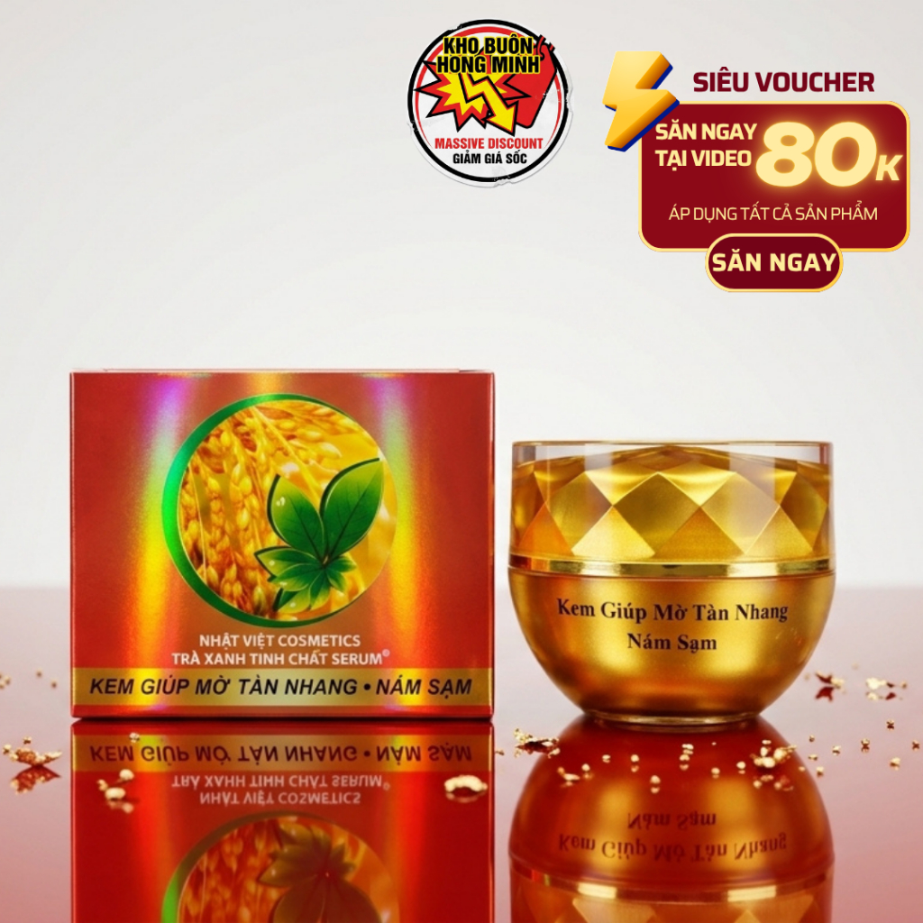Kem Trà Xanh Cám Gạo Nhật Việt 15g Đỏ - Hỗ Trợ Mờ Nám Tàn Nhang, Da Đều Màu | Shopee Việt Nam