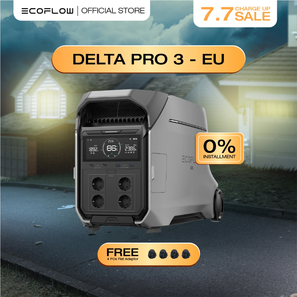 EcoFlow Delta Pro 3 Power Station Portable Power Source for Camping, Home Battery Backup | Shopee Philippines