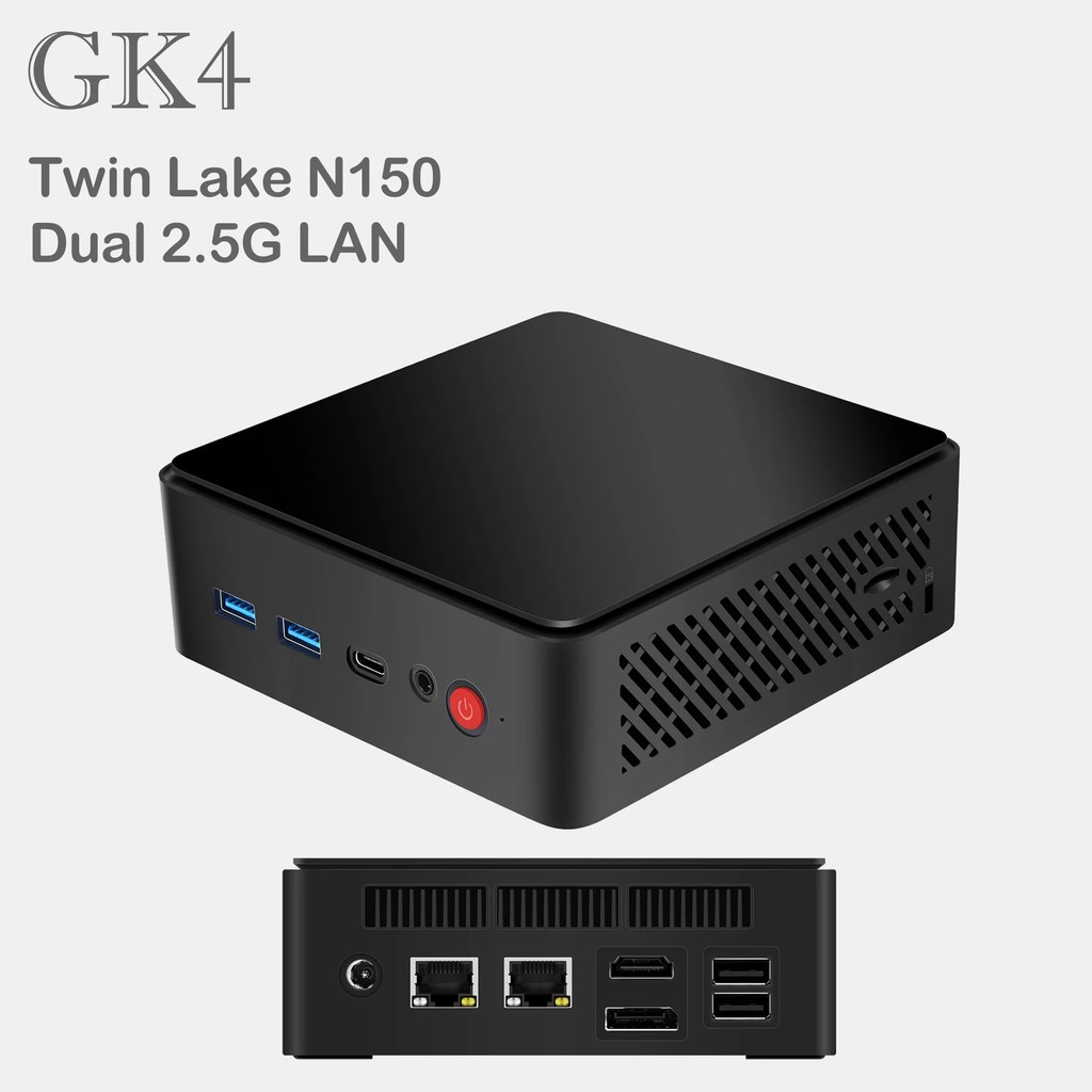 GK4 Dual 2.5G LAN Mini PC Intel Twin Lake N150 16GB 512GB Windows 11 Pro Gaming Computer i226-V JRW | Shopee Philippines