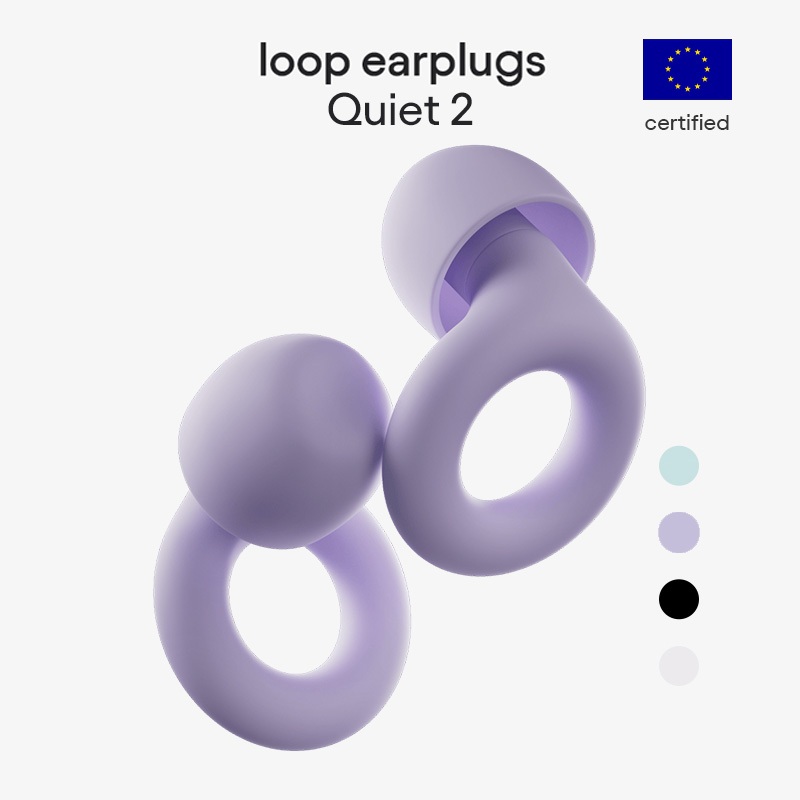 Loop Quiet 2 - Nút tai giảm tiếng ồn (-24dB) để ngủ, tập trung, học tập, nhạy tiếng ồn & du lịch - Bảo vệ thính lực siêu mềm, có thể tái sử dụng - 4 kích cỡ (XS-L) | Shopee Việt Nam