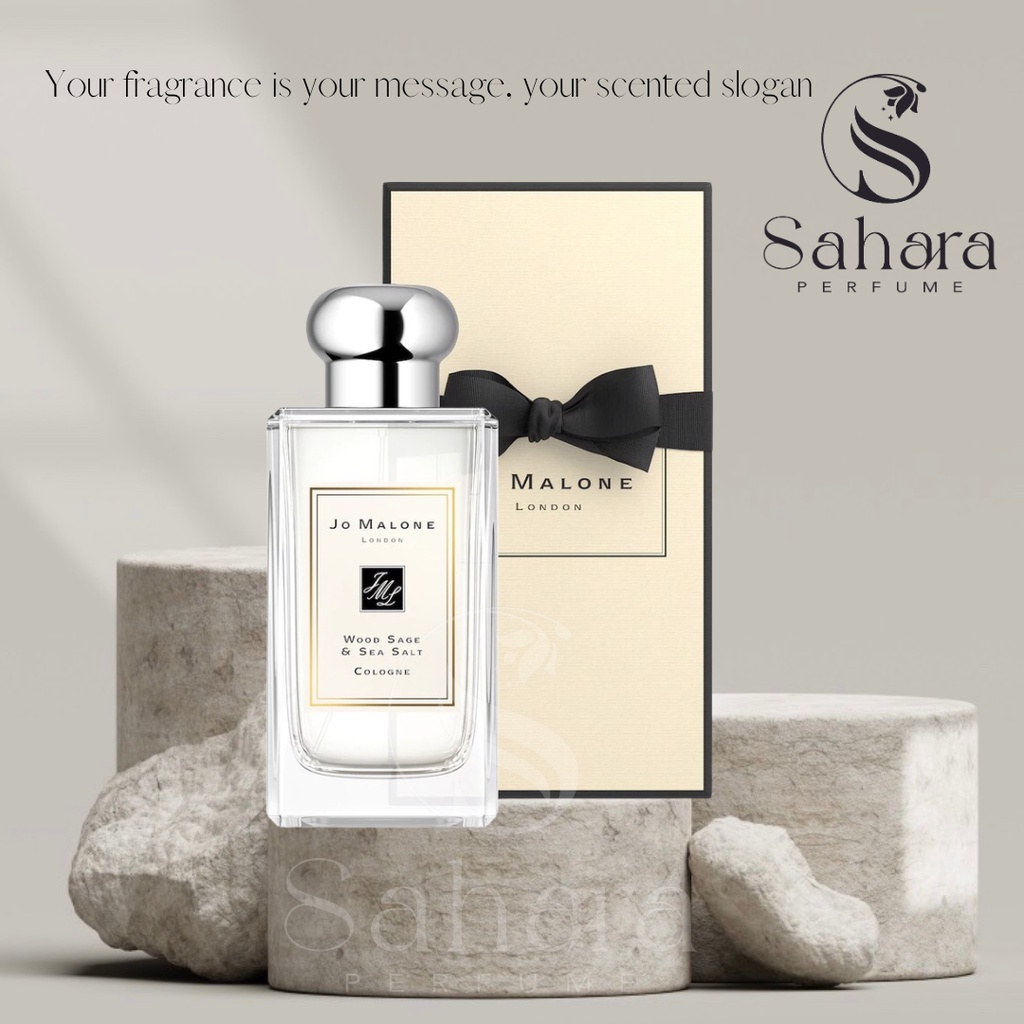 [ FULL BOX ] Jo Malone Wood Sage & Sea Salt Cologne 100ml | Nước hoa unisex tinh tế và tươi mới | Sahara Perfume | Shopee Việt Nam
