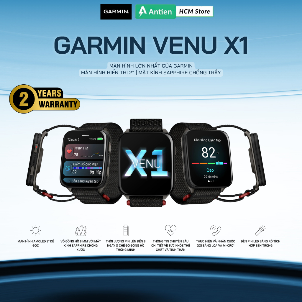 Đồng hồ thể thao thông minh GPS Garmin Venu X1 - Hàng chính hãng | Shopee Việt Nam