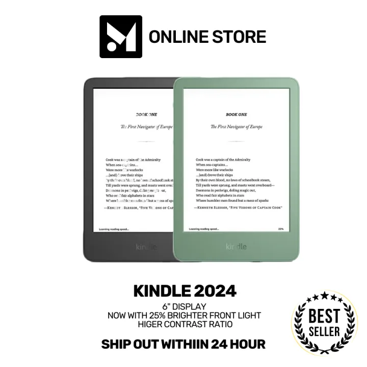 Kindle 11th Gen 2024, 16GB Storage- With a Built-in Front Light | Lazada Malaysia