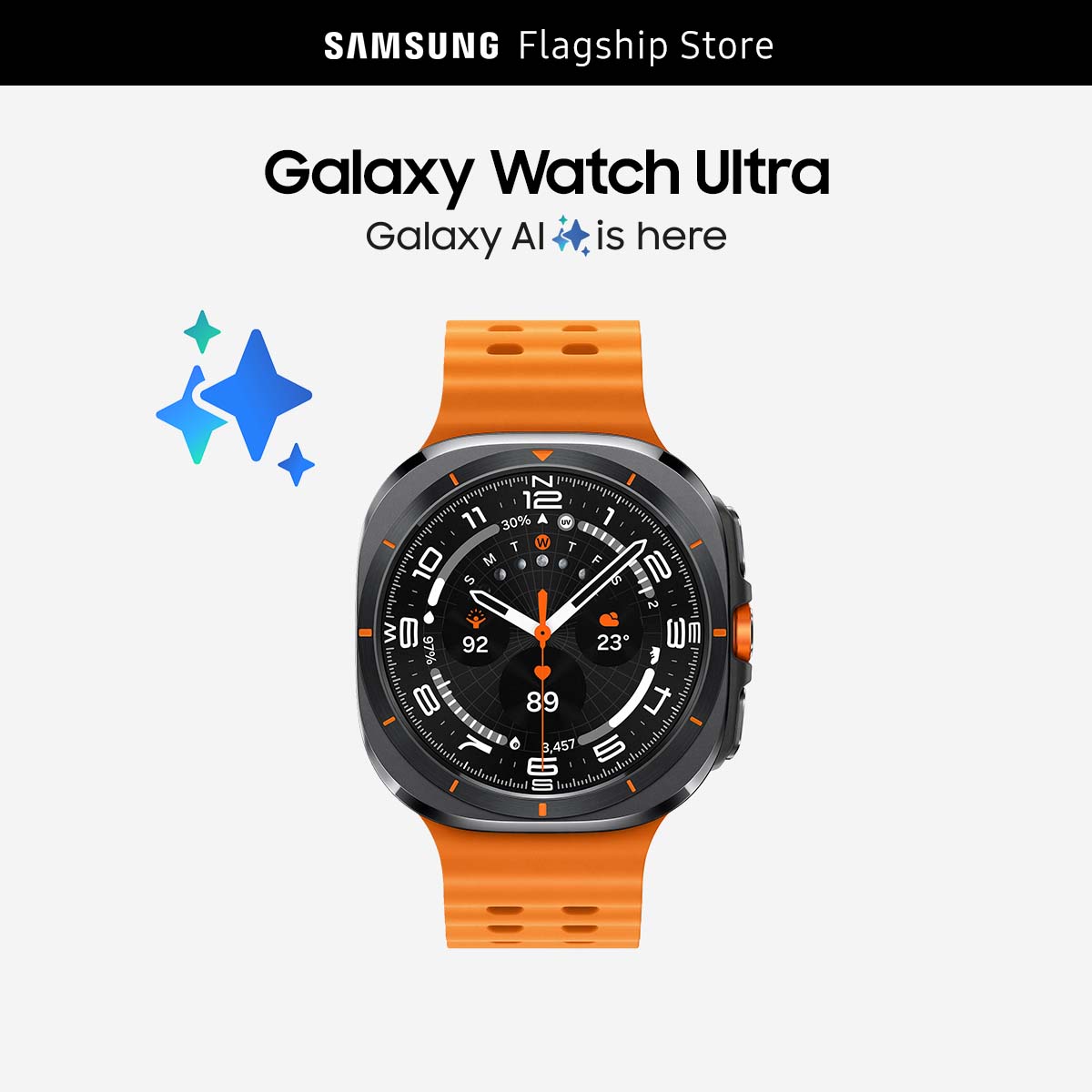 Đồng hồ thông minh Samsung Galaxy Watch Ultra Galaxy AI thiết kế từ Titan 47mm LTE