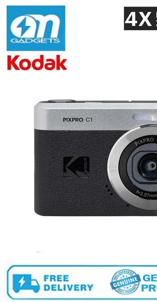Kodak PIXPRO C1 Friendly Zoom Digital Camera - 13MP Compact Point and Shoot with 2.8” 180°