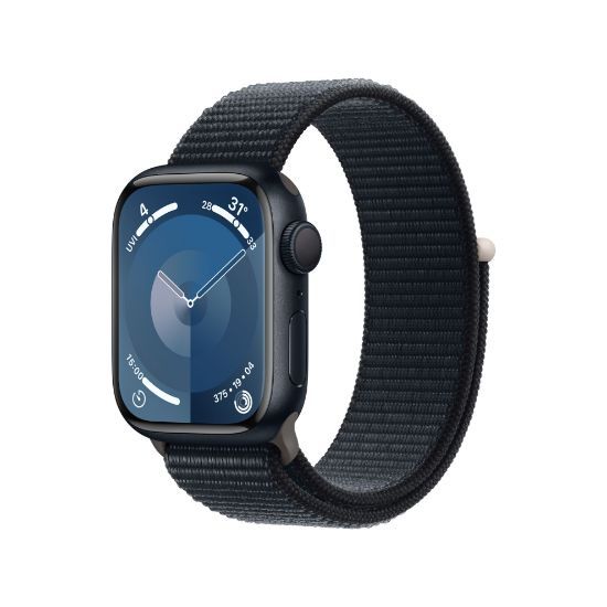 Đồng hồ Apple Watch Series 9 45mm (GPS) Viền nhôm - Dây quấn thể thao | Shopee Việt Nam