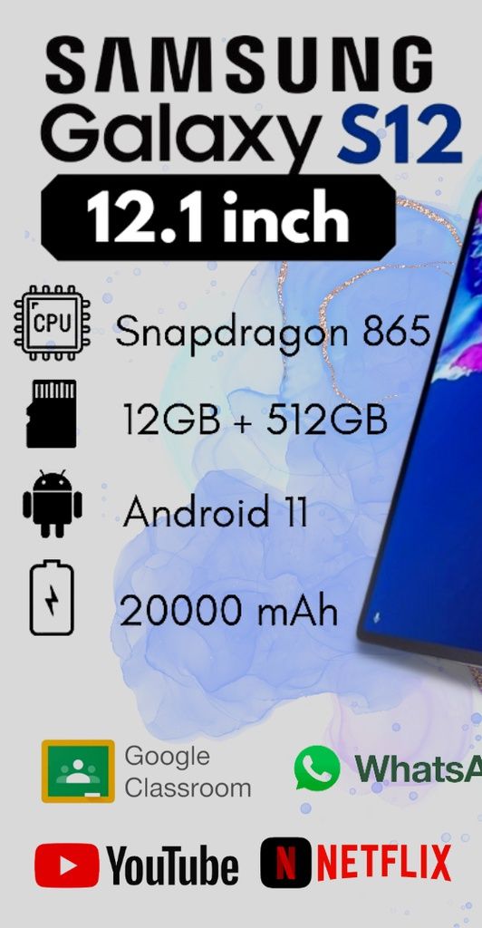 PROMOTION SALE !! Samsung Galaxy S12+ Tablet {16GB RAM + 512GB ROM} Smart Tablet Android Tablet Tablet Murah | Shopee Malaysia
