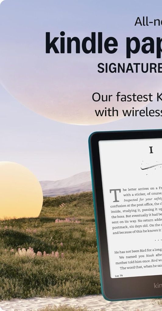 NEW Kindle Paperwhite (12th Gen) Signature Edition(Black), 32GB No Ads, 7″ display with auto-adjusting front light | Shopee Malaysia