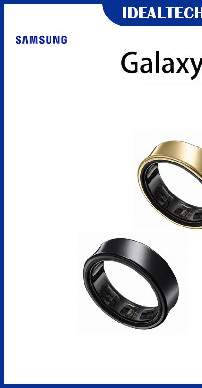 Samsung Galaxy Ring,The Galaxy Ring has the ability to track various health metrics such as heart rate and sleep. | Shopee Malaysia
