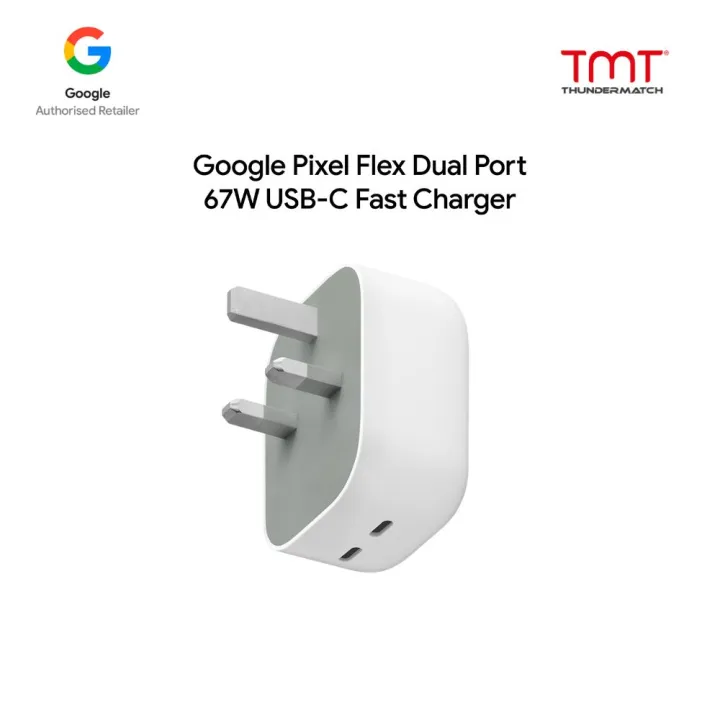 Google Pixel Flex Dual Port 67W USB-C Fast Charger | Lazada Malaysia