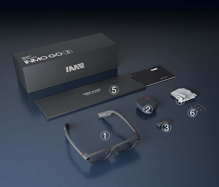 INMO GO3 AI Smart Glasses Real-time Translation Built-in Teleprompter AI Assistant Powered by ChatGPT and Gemini AR Navigation Automatic Meeting Transcription Compatible with iOS and Android. | Lazada Malaysia