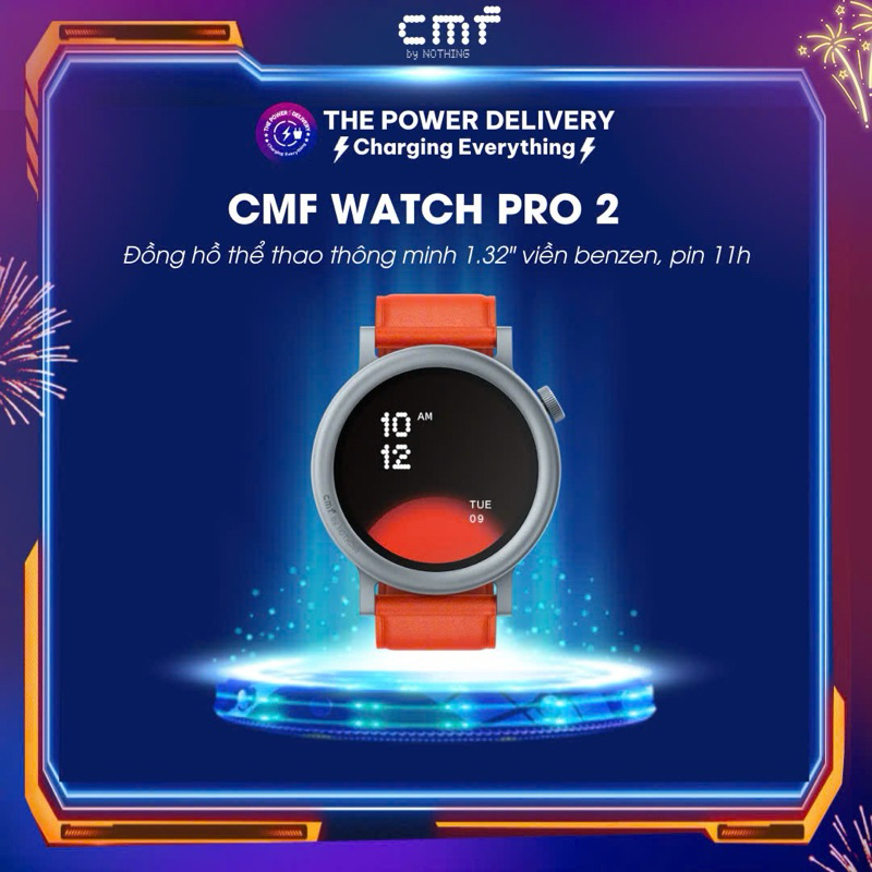 Đồng hồ thể thao thông minh CMF by Nothing Watch Pro 2 viền benzen, màn 1.32’’ 353 PPI, pin 11 ngày, GPS, bluetooth | Shopee Việt Nam