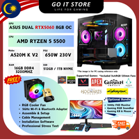 ASUS RTX 5060 / RTX5060 TI / RTX 3060 / RX 7600 GAMING PC SET AM4 AM5 RYZEN 3 YEARS WARRANTY