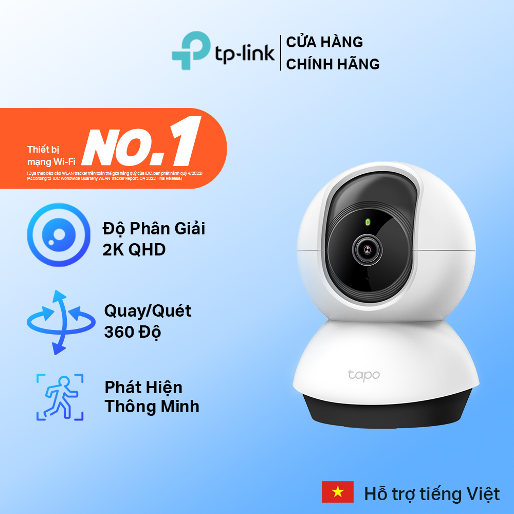 [Bán Chạy] Camera Wifi TP-Link Tapo C200/TC70/ TC71/ C211/ C202/ C212/ C222/ C220/ C230 Smart IR Full HD 2MP/3MP/2K QHD Quay Quét 360 Độ - Hàng Chính Hãng